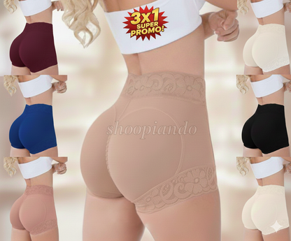 3X1 PANTY LEVANTACOLA CON FAJA